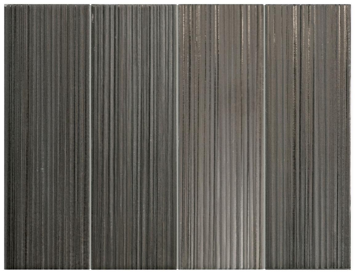 Плитка Equipe Hikari Ebony Decor 6x18.6 см, поверхность матовая