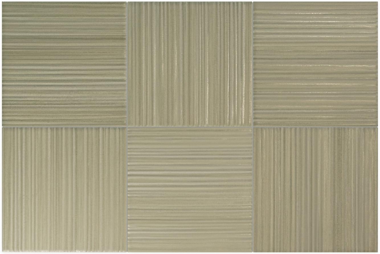 Плитка Equipe Hikari Sage Decor 10x10 см, поверхность матовая