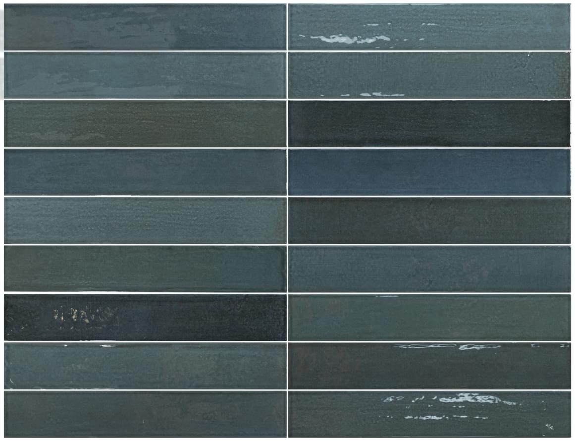 Плитка Equipe Isola Bluestone 5x30 см, поверхность глянец