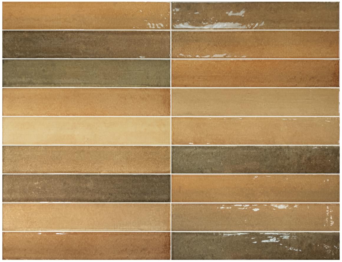 Плитка Equipe Isola Golden Glow 5x30 см, поверхность глянец