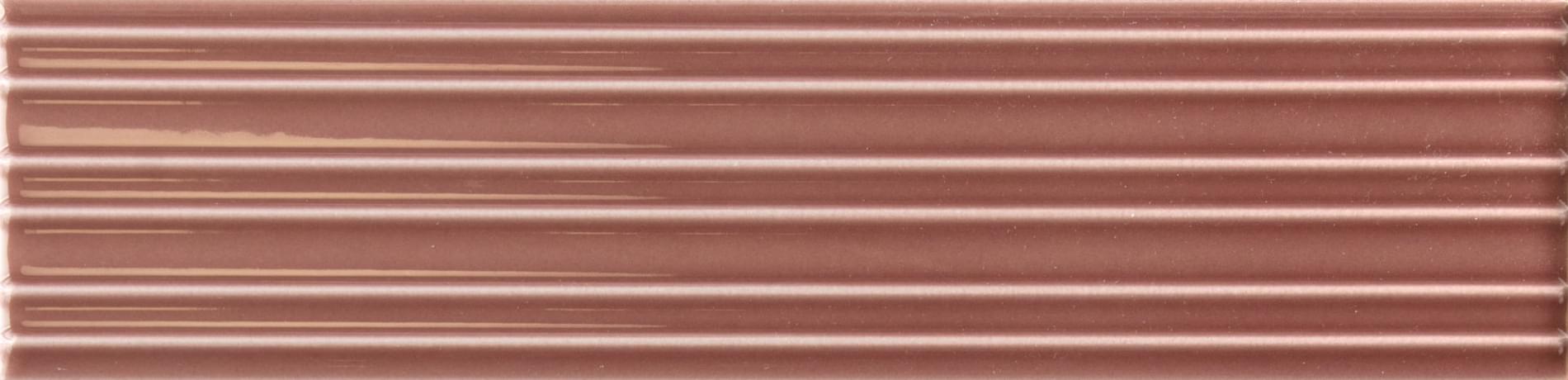 Плитка Equipe Lumina Rivia Roan Rouge Matt 6x24.6 см, поверхность матовая, рельефная