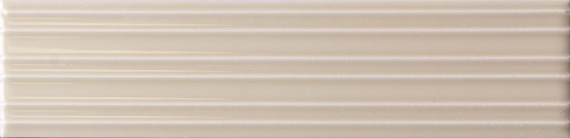 Плитка Equipe Lumina Rivia Sandshell Matt 6x24.6 см, поверхность матовая, рельефная