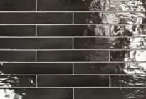 Плитка Equipe Manacor Black 6.5x40 см, поверхность глянец