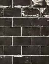Плитка Equipe Manacor Black 7.5x15 см, поверхность глянец