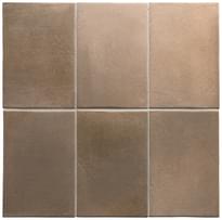 Плитка Equipe Miyako Amber Brown 10x15 см, поверхность матовая