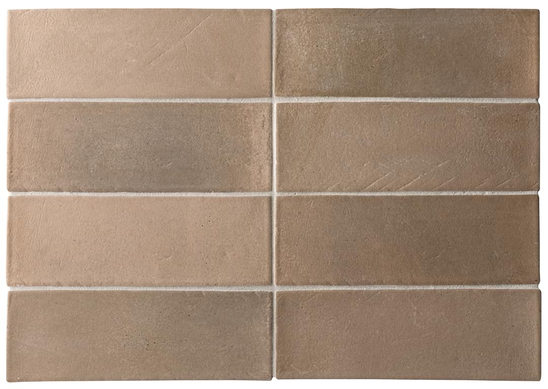 Плитка Equipe Miyako Amber Brown 5x15 см, поверхность матовая