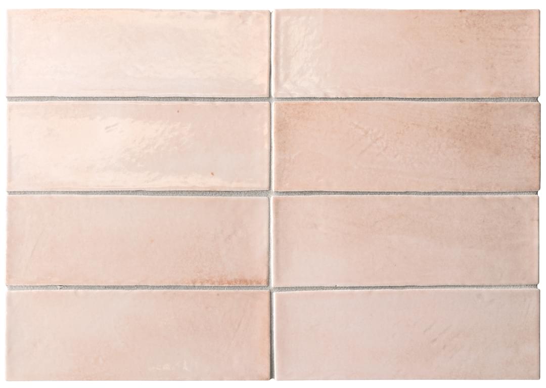 Плитка Equipe Miyako Crystal Pink Gloss 5x15 см, поверхность глянец