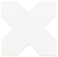 Плитка Equipe Porto Cross White 12x12 см, поверхность матовая