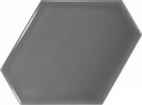 Плитка Equipe Scale Benzene Dark Grey 10.8x12.4 см, поверхность глянец