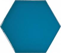 Плитка Equipe Scale Hexagon Electric Blue 10.7x12.4 см, поверхность глянец