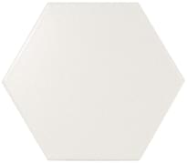 Плитка Equipe Scale Hexagon White Matt 10.7x12.4 см, поверхность матовая
