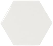 Плитка Equipe Scale Hexagon White Распродажа 10.7x12.4 см, поверхность глянец