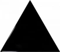 Плитка Equipe Scale Triangolo Black 10.8x12.4 см, поверхность глянец