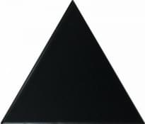 Плитка Equipe Scale Triangolo Black Matt 10.8x12.4 см, поверхность матовая
