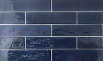 Плитка Equipe Tribeca Blue Note 6x24 см, поверхность глянец