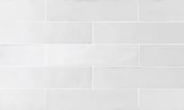 Плитка Equipe Tribeca Gypsum White 6x24 см, поверхность глянец