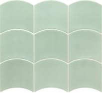 Плитка Equipe Wave Mint 12x12 см, поверхность глянец
