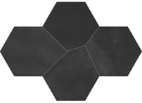 Плитка Ergon Architect Resin Design Maxi Bruxelles Black Naturale 136x101 см, поверхность матовая, рельефная