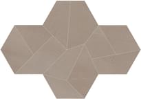 Плитка Ergon Architect Resin Design Mini Hong Kong Taupe Naturale 22.6x17 см, поверхность матовая, рельефная