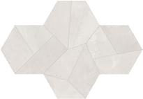 Плитка Ergon Architect Resin Design Mini Tokyo White Naturale 22.6x17 см, поверхность матовая, рельефная