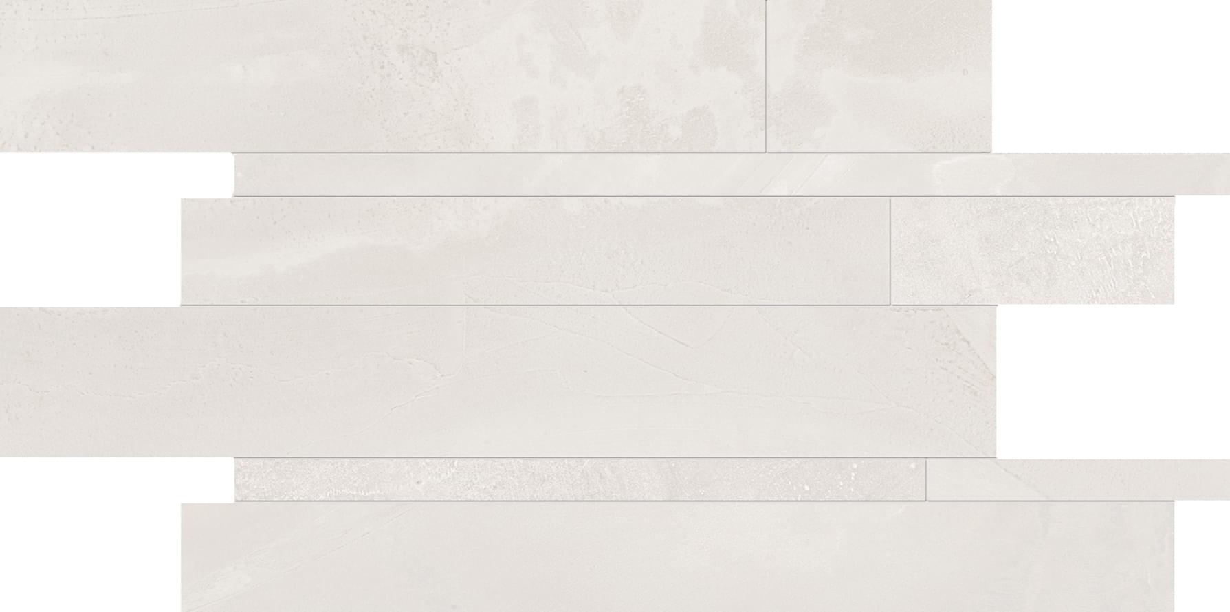 Ergon Architect Resin Listelli Sfalsati Tokyo White Lappato 30x60