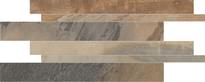 Плитка Ergon Cornerstone Listelli Sfalsati Slate Multicolor 30x60 см, поверхность матовая, рельефная