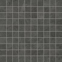 Плитка Ergon Cornerstone Mosaico 3x3 Slate Black 30x30 см, поверхность матовая, рельефная