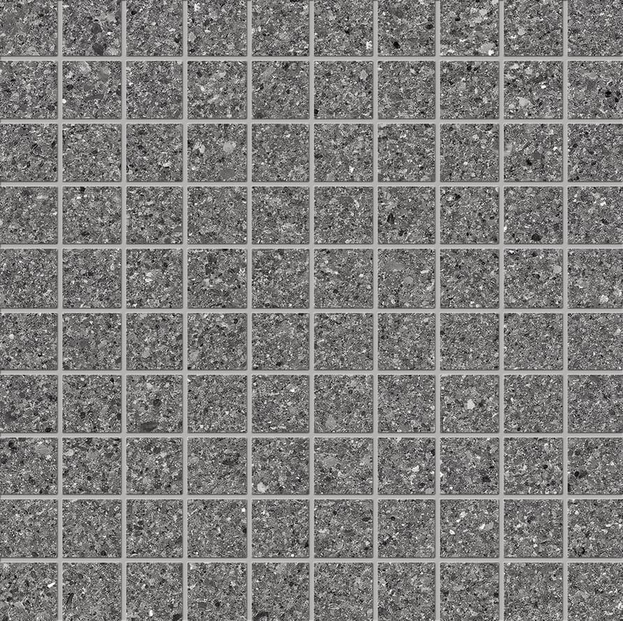 Ergon Grain Stone Mosaico 3x3 Fine Grain Dark Naturale 30x30