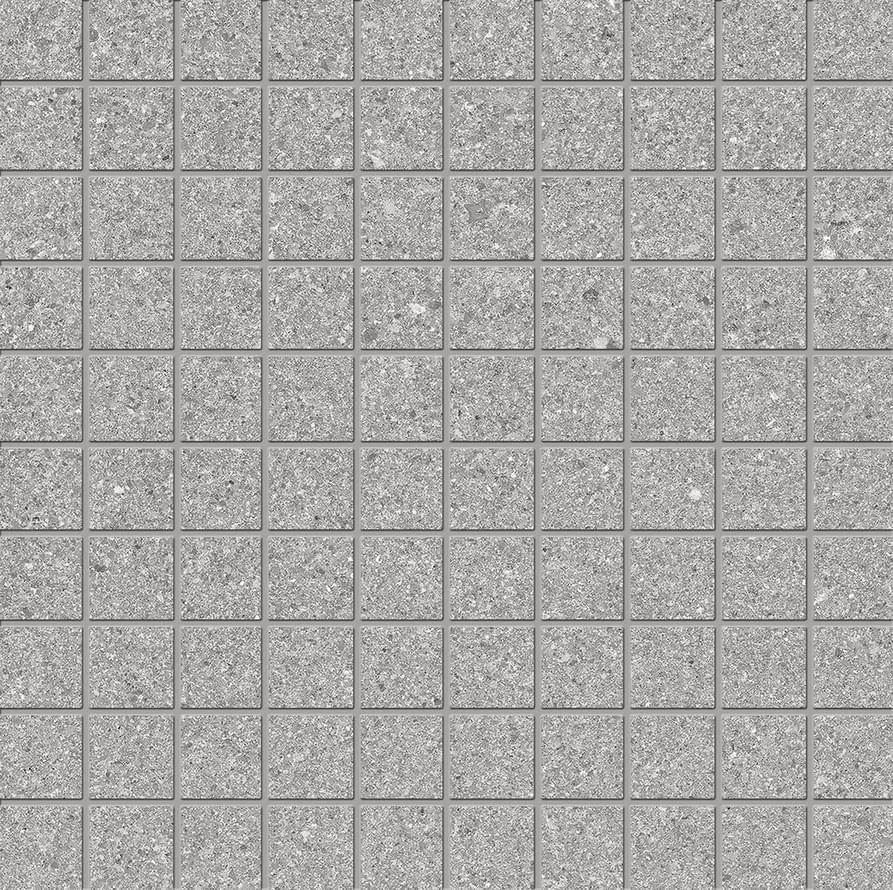 Ergon Grain Stone Mosaico 3x3 Fine Grain Grey Naturale 30x30