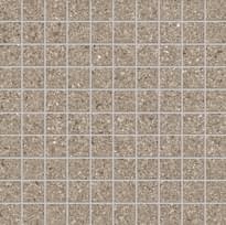Плитка Ergon Grain Stone Mosaico 3x3 Fine Grain Taupe Naturale 30x30 см, поверхность матовая, рельефная