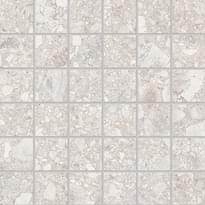 Плитка Ergon Lombarda Mosaico 5x5 Bianco Lappato 30x30 см, поверхность полуполированная