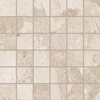 Плитка Ergon Matera Stone Mosaico 50x50 Beige Silktech 30x30 см, поверхность полуматовая