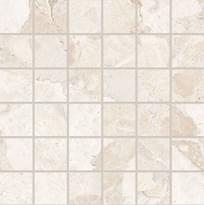 Плитка Ergon Matera Stone Mosaico 50x50 White Silktech 30x30 см, поверхность полуматовая