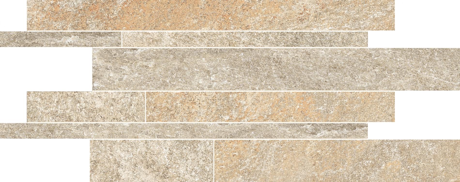 Ergon Oros Stone Listelli Sfalsati Sand 30x60