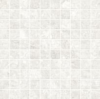 Плитка Ergon Oros Stone Mosaico 3x3 White 30x30 см, поверхность матовая, рельефная