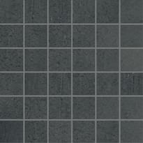 Плитка Ergon Pigmento Mosaico 5x5 Antracite Siltech 30x30 см, поверхность полуматовая, рельефная