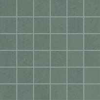 Плитка Ergon Pigmento Mosaico 5x5 Verde Salvia Siltech 30x30 см, поверхность полуматовая, рельефная