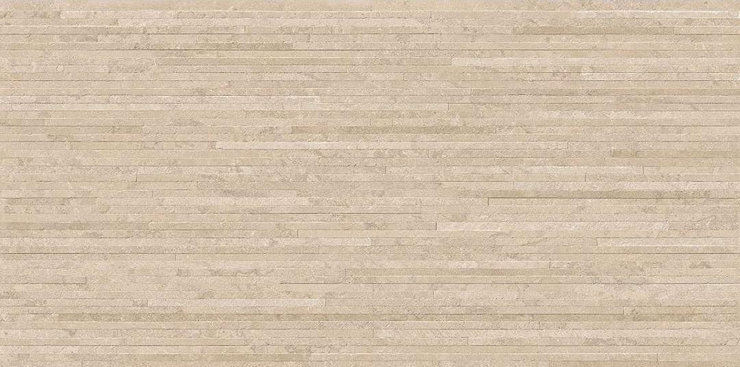 Ergon Portland Stone Decoro Lines Sand Naturale 30x60
