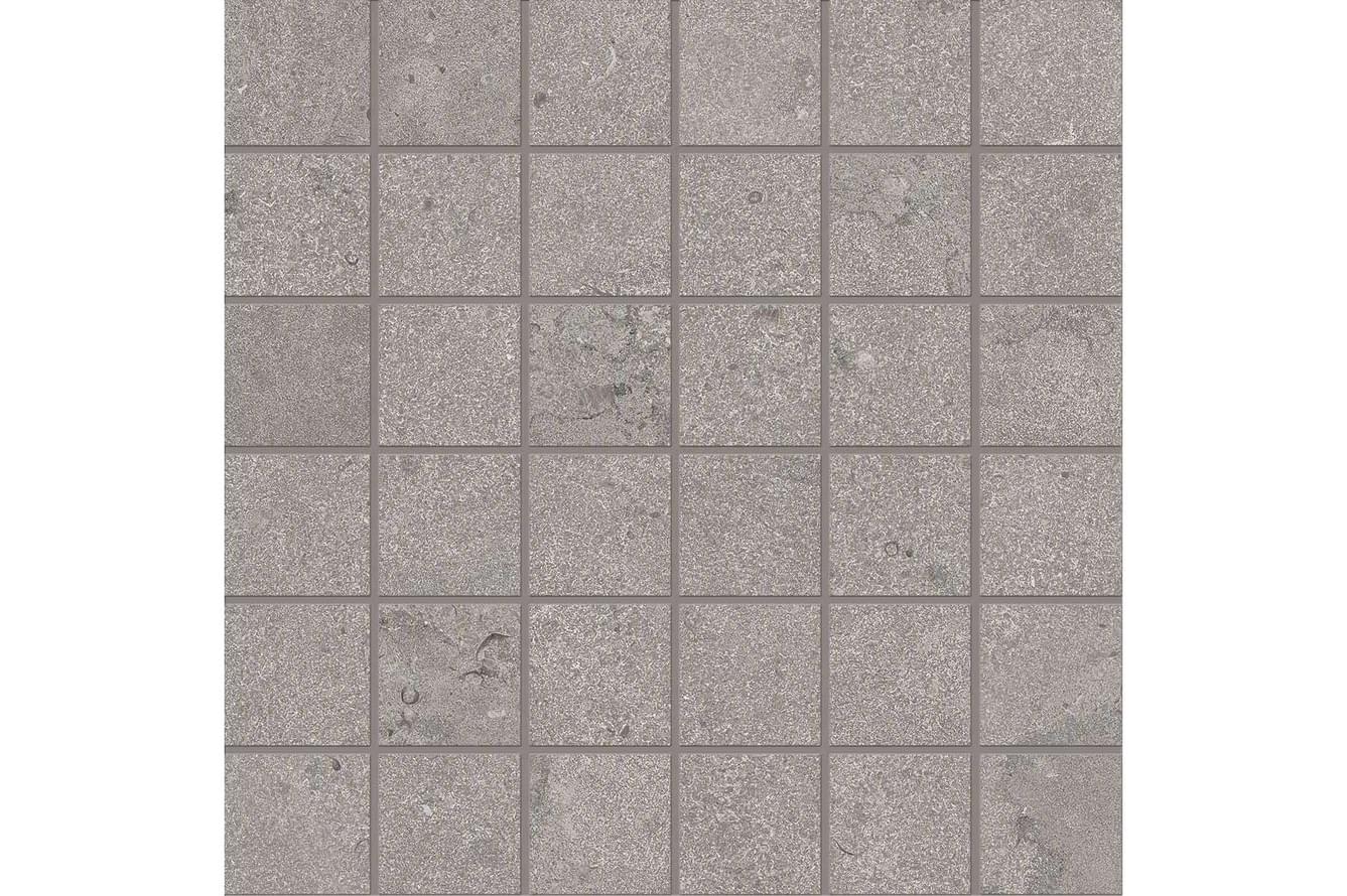 Ergon Portland Stone Mosaico 5X5 Cross Cut Lead Naturale 30x30