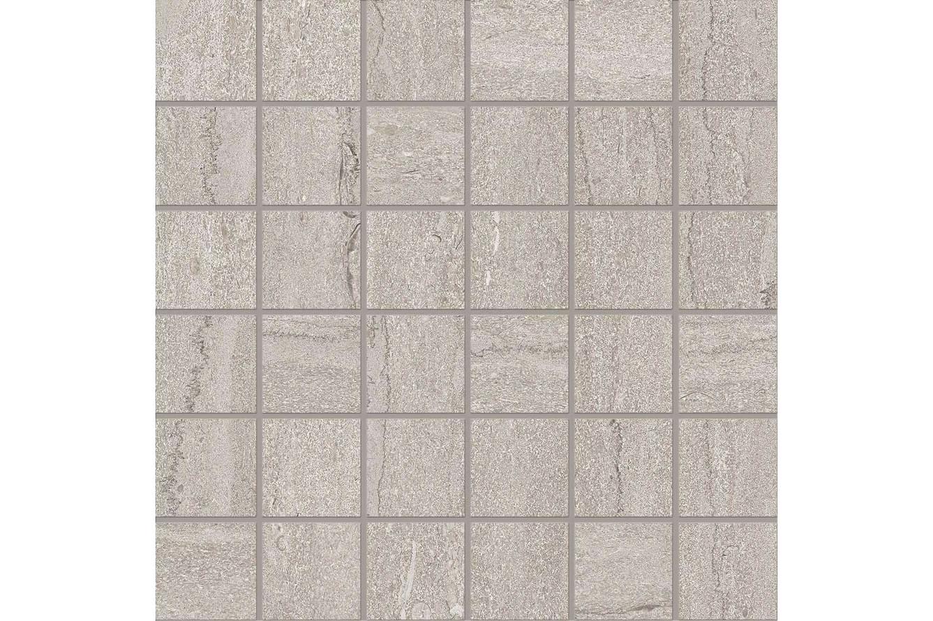 Ergon Portland Stone Mosaico 5X5 Vein Cut Ash Naturale 30x30