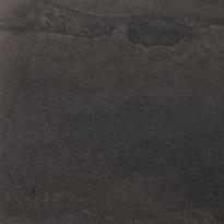 Плитка Ergon Stone Project Controfalda Black Lappato 60x60 см, поверхность полуполированная