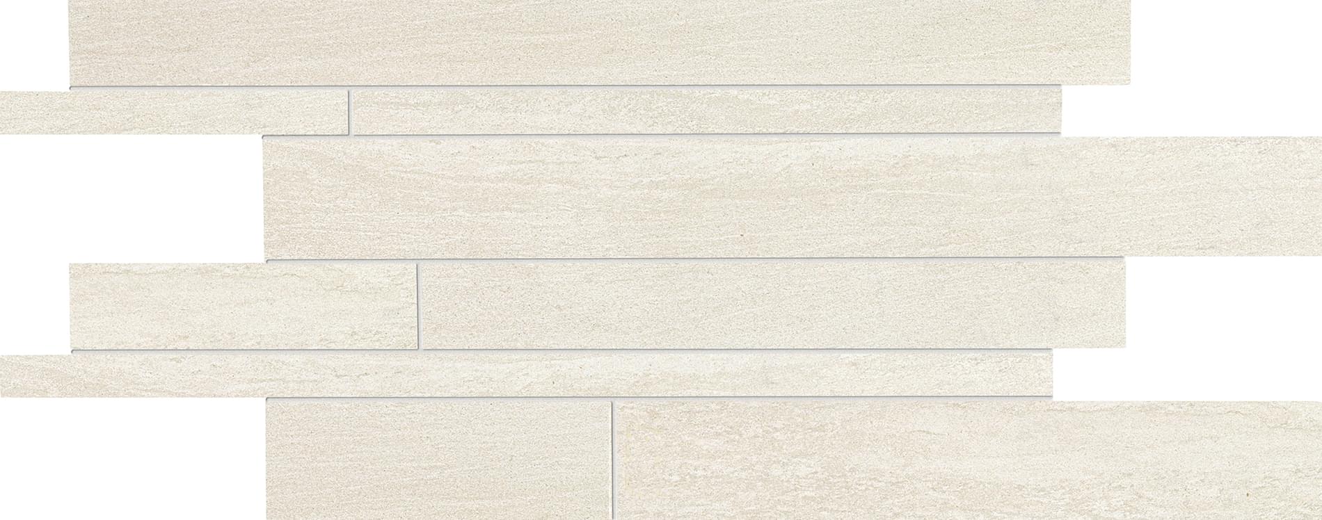 Ergon Stone Project Listelli Sfalsati Controfalda Mix Nat-Lap White 30x60