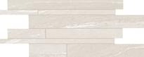 Плитка Ergon Stone Talk Listelli Sfalsati Martellata White Naturale 30x60 см, поверхность матовая, рельефная
