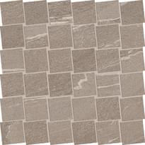 Плитка Ergon Stone Talk Mosaico Dado Martellata Taupe Naturale 30x30 см, поверхность матовая, рельефная