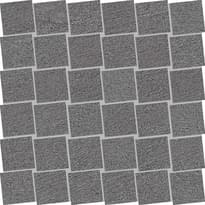 Плитка Ergon Stone Talk Mosaico Dado Minimal Dark Naturale 30x30 см, поверхность матовая, рельефная