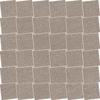 Плитка Ergon Stone Talk Mosaico Dado Minimal Taupe Naturale 30x30 см, поверхность матовая, рельефная