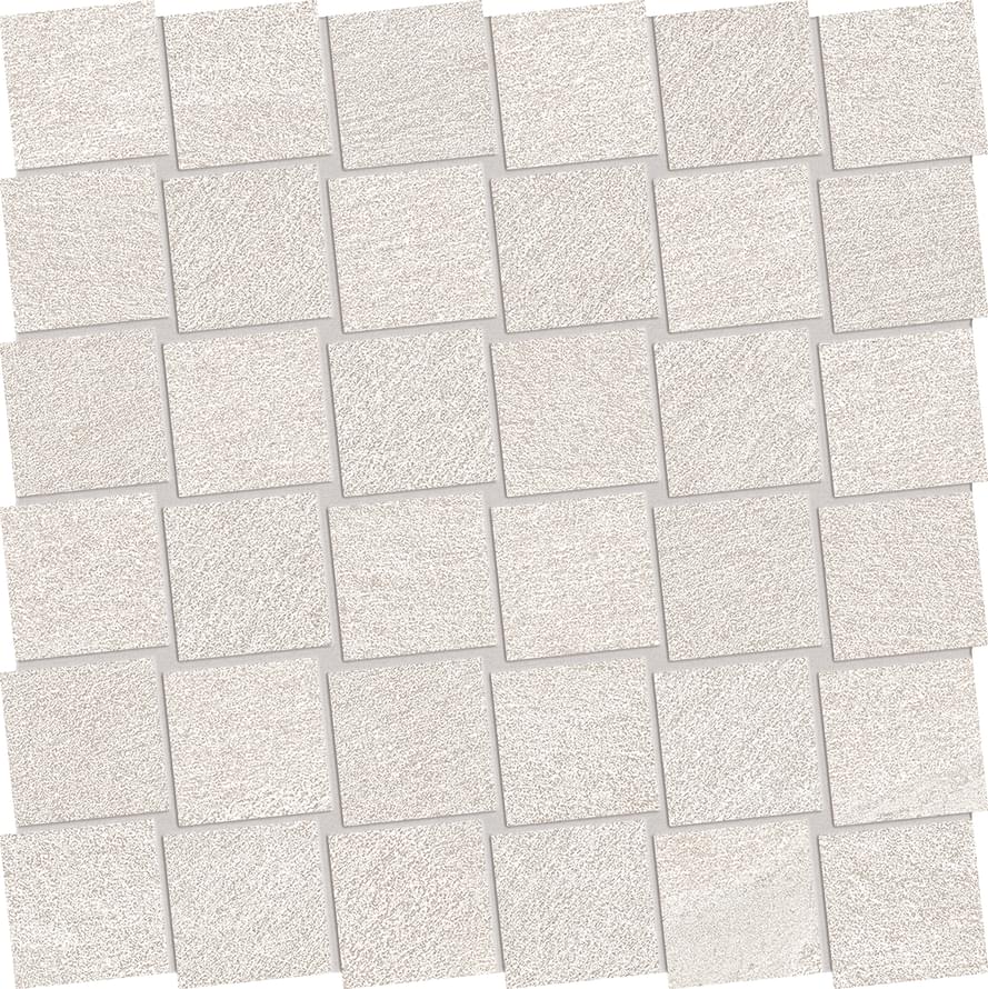Ergon Stone Talk Mosaico Dado Minimal White Naturale 30x30