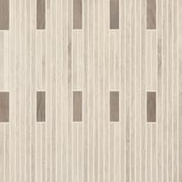 Плитка Ergon Wood Talk Mosaico Talk White-Grey 30x30 см, поверхность матовая, рельефная