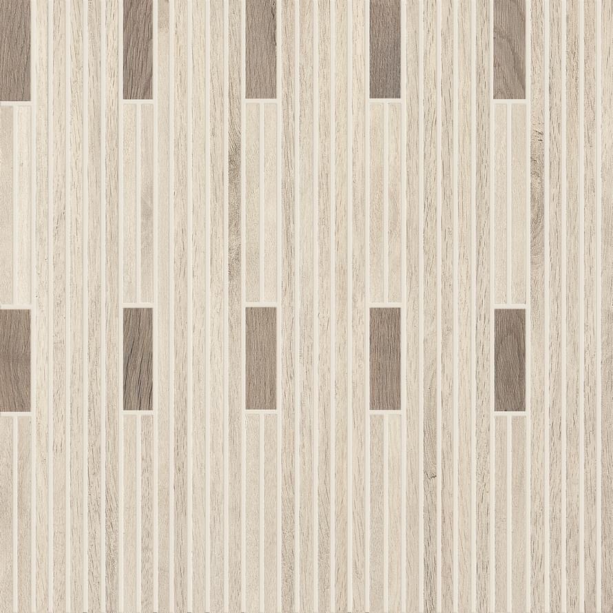 Ergon Wood Talk Mosaico Talk White-Grey 30x30