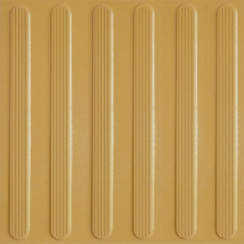 Плитка Estima Profi Авеню Лайнс Anl151 Тактильный Линии Желтый 30x30 см, поверхность матовая, рельефная